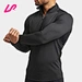 collared shirt with quarter zip